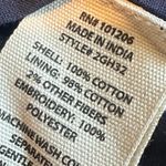 Soft Surroundings  Tilda Midi Dress Navy White Embroidered Boho Size Medium Women Photo 13