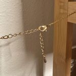 Gold R Medallion Initial Necklace Photo 1