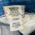 BKE Buckle Stella Stretch Cropped Jean Bling Rhinestone Pockets Med Wash Size 26 Photo 8