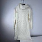 Willow Glenn Ivory Sweater Dress XS Turtleneck Long Sleeve Knit Textured Dot NWT White Photo 1