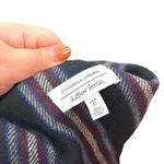 & Other Stories & Other Stories Coat Jacket Blanket Stripe Wool Blend Navy Blue Maroon Size US 2 Photo 10