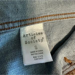 Articles of Society  Jean Jacket Size Small Cropped Denim Distressed Photo 2
