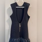 NWT Aje Exclusive Rushes Raffia Ribbed Midi Dress Black Size XS Photo 5