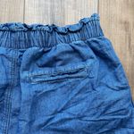 American Eagle  Paper Bag Denim Shorts | Lightweight | Size 12 | Pockets | EUC Photo 5