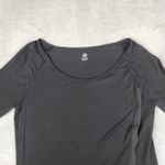 Gaiam  Womens Black Top Long Sleeve Blouse Size M Medium Photo 1