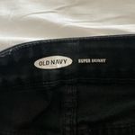 Old Navy  super skinny denim pants size 2 black stretchy zip fly pockets pants Photo 8