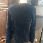 Divided  Blue Fuzzy Blouse Women's Size XS Long Sleeve Photo 5
