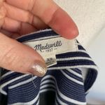 Madewell  • Navy Black White Gallerist Ponte Stripemix Striped Sweater Photo 98