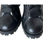Schutz  Zhara Winter Bootie Womens 8.5 Black Lace Up Chunky Combat Boots Urban Photo 4