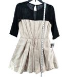 Taylor Dress Women 6 Black Champagne Lace Pleated A Line Formal Cocktail Holiday Photo 9