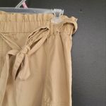 BP . Nordstrom Tan Paper Bag Waist Skirt M Photo 3