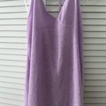 Terrycloth Lavender Halter Cover Dress Purple Photo 0