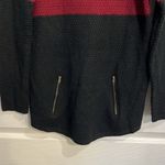 New Direction  color blocked sweater - Orange, Burgundy and black - size Small Photo 1
