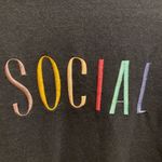 Wildfox  Navy Blue "Social" Sweatshirt Size Small Photo 5