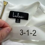 Lulus Dress Womens Medium White Shift and Shout Shift Mini Bridal Photo 4