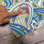 Lulu B Cropped Wide Straight Leg Pull On Pants Large Blue Green White Black L Photo 9