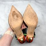 Sophia Webster Rousseau Jungle Tiger Ankle Cuff Tie Pointed Toe Pumps Heels 40 Black Size 9 Photo 11