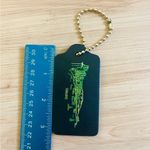 Coach Keychain  Limited Edition Bag Charm Logo Gold Chain Hawaii Stamp Large Size Photo 4