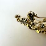 Vintage Sarah Coventry Gold and Silver Tone Circle Leaf Brooch Pin Photo 6