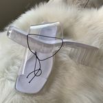 Urban Outfitters Clear Vista Jelly Platform Heeled Sandal Size 7 Photo 3