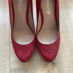 Boutique 9 Kaymen Sexy Red Lace Up Pumps Heels Sz 8.5 Photo 5