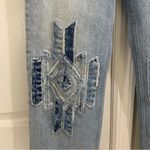 Lucky Brand Pins Patchwork Appliqué High Rise Cropped Light Wash Jeans Size 26/2 Photo 10