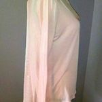 Victoria's Secret  sexy silky pink sheer pleated back long sleeve top Photo 3