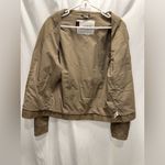 Guess Vintage Y2K 100% Cotton Bomber Lightweight Zip Tan Brown Jacket Size Small Photo 8
