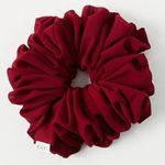 Free People X Kaxi Chiffon Jumbo Scrunchie in Cranberry NWT Coquette Dainty Photo 1