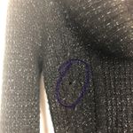 Derek Heart Y2K Cowl Neck Metallic Black Knit Sweater Size M Photo 8