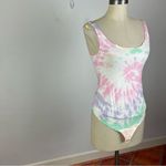 n:philanthropy  Tie Dye Bodysuit in Pink Spiral Photo 2
