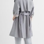 Club Monaco Club Monoco Light blue/grey Adjustable Sleeve Soft Trench Photo 2