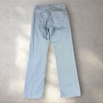 Akris  PUNTO Blue Light Wash Denim High-Waisted Straight Leg Crop Jeans Sz 2 Photo 5