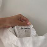 Reformation  Linen White Dress Photo 6