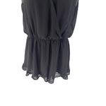 ASTR Women's Size Medium Black Ruffle Romper Photo 2