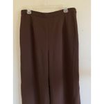 R & M Richards  Brown Pull‎ On Elastic Waist Wide Leg Slits Dress Pants Womens 16 Photo 1