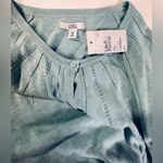 Croft & Barrow Women’s Turquoise Long Sleeve Cardigan Lightweight Size PXL NWT Photo 5
