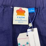 Anthropologie  Farm Rio Jackie Embroidered Romper Eyelet Blue White Linen Photo 1