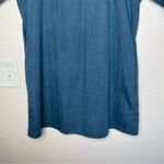 ZARA  denim collection floral embroidered & beaded cold shoulder dress size small Photo 4