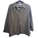 kim rogers  Hunter Green Shacket Jacket Size Medium Petite  Coat Photo 0