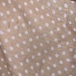 Beige polka dot fringe scarf Tan Photo 3