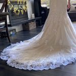 Stella York 6064 style wedding dress mermaid lace straps zip up bustles Size 6 Photo 2