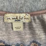 Live and let live  Womens Size P large Boho Tribal style‎ round neck 3/4 sleeve Photo 1