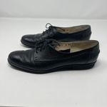 Salvatore Ferragamo  Oxford Womens Shoes Size 8 2A Lace Up Black Leather Narrow Photo 7