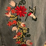 Vintage denim embroidered top Blue Size L Photo 1