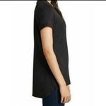 Ellen Tracy  Women's Short Sleeve Shirt XXL Black Soft Tunic‎ Hilo Hem Top Photo 1