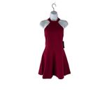 Lulus  NWT Women's Size‎ Small Red Lace Formal Flare Mini Dress Whimsigoth Photo 3