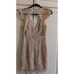 Hello Molly Women's  Pink Gold Sequin Mini Dress M Photo 1