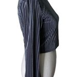Privacy Please Lynnsey Crop Top in Bluestone Ribbed Long Sleeves Size Medium Photo 9