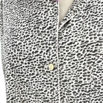 Eberjay Eberjey Gisele Long Sleeve Pajama Top Ivory Brown‎ Spotted Print Size Medium Photo 3